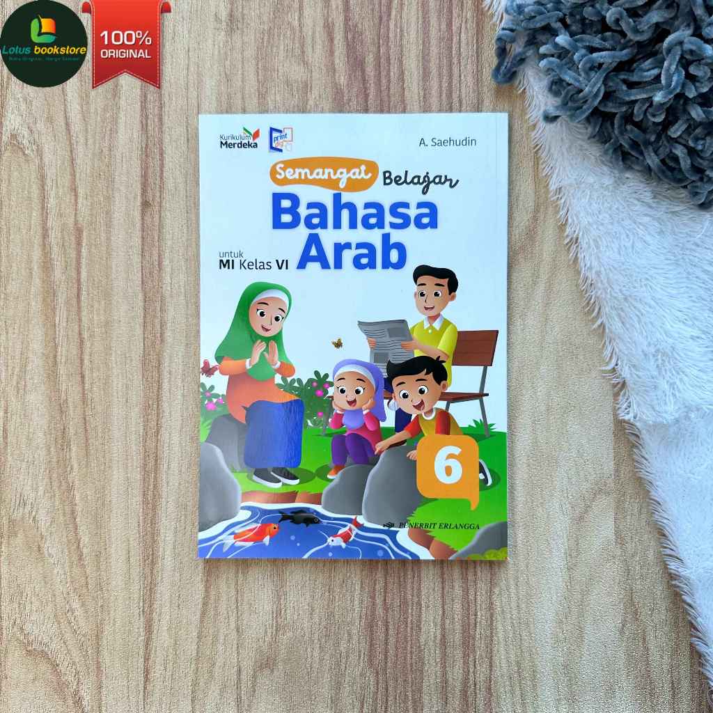 Bahasa Arab MI Kelas 6 - Penerbit Erlangga - Kurikulum Merdeka - Original