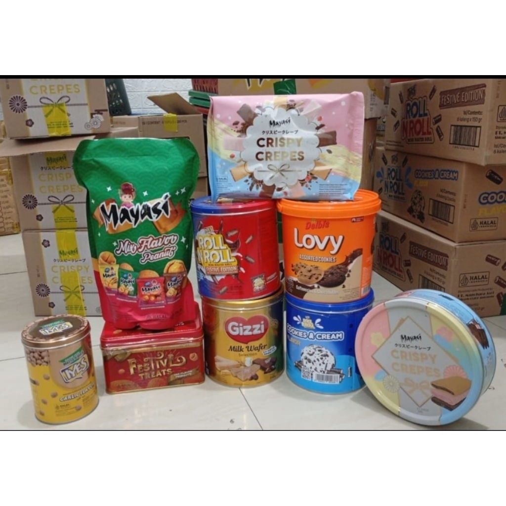 GIZZI KALENG I LOVY COOCIE mayasi festive spesial biskuit lebaran kacang iyes l iyes roll IYES GARLI