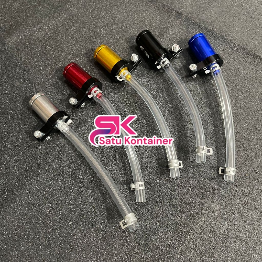 TABUNG MINYAK MASTER REM DEPAN RACING FULL CNC + SELANG 15cm ORIGINAL TABUNG MASTER OIL CUP HANDLE B