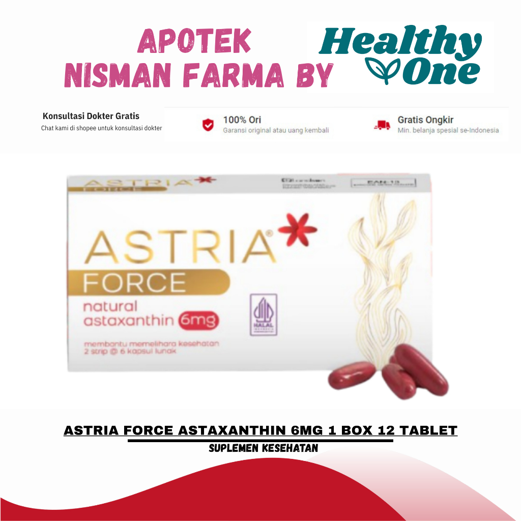 ASTRIA FORCE ASTAXANTHIN 6MG