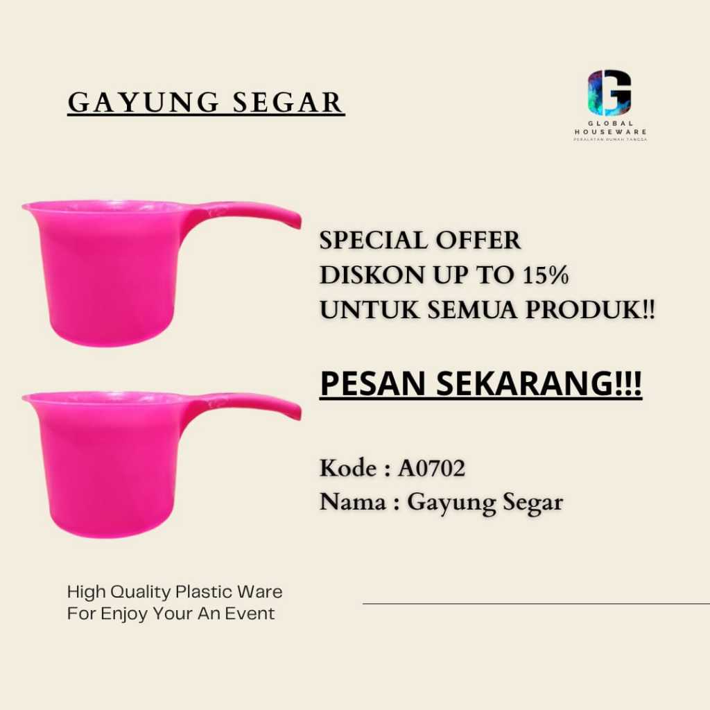 Gayung Segar Termurah di Shopee