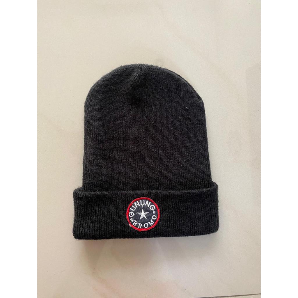 TOPI KUPLUK BROMO HITAM - BAHAN TEBAL – PRELOVED
