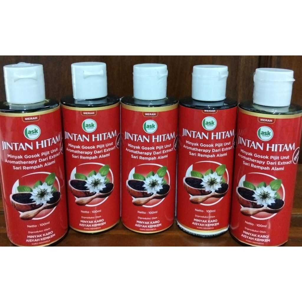 MINYAK KARO KEM KEM JINTAN HITAM DEWASA 100ML
