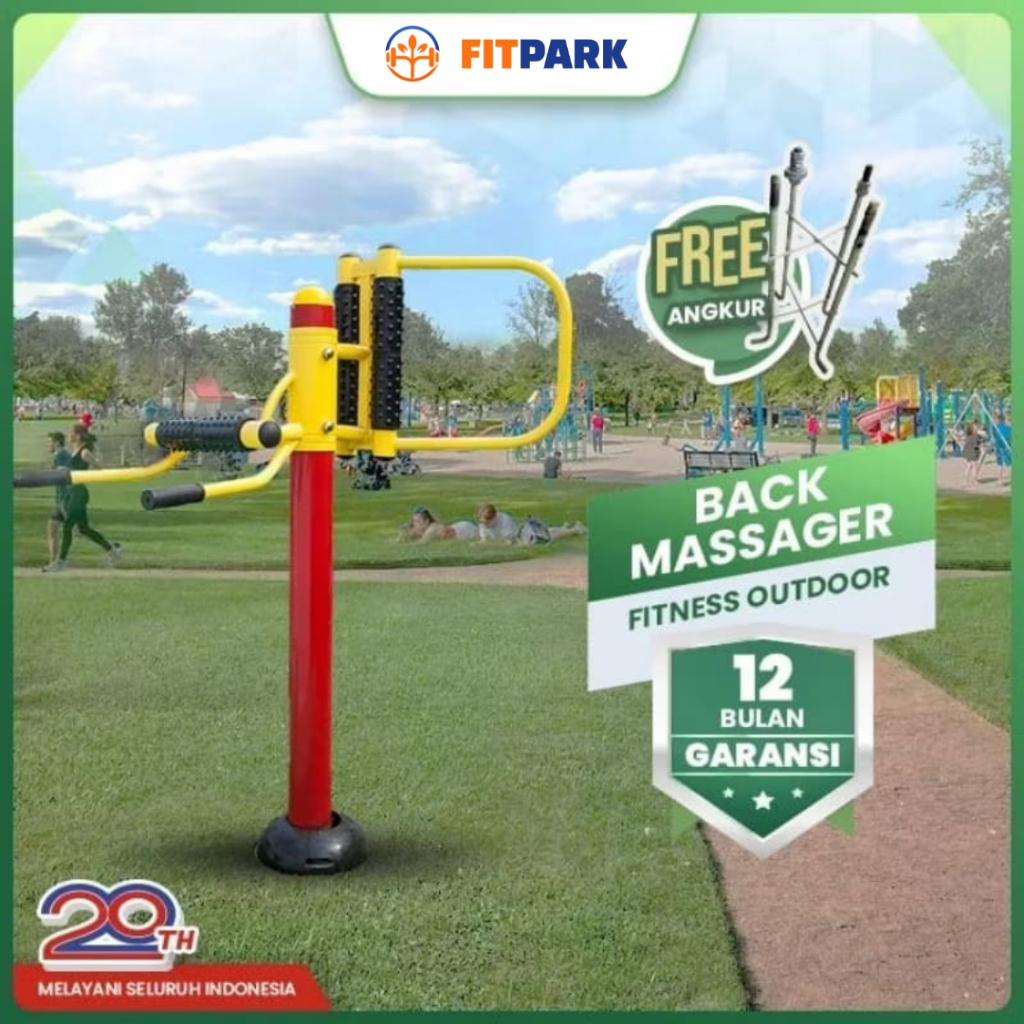 Back Massanger Alat Fitness Outdoor Taman fitpark | Alat Fitnes Out door Pijat Punggung Gym Taman Be