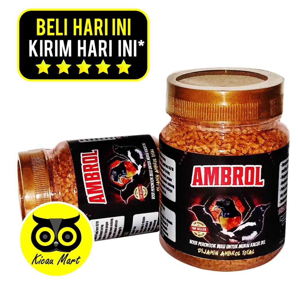 KICAU MART Voer Ambrol Pur Coklat Perontok Bulu Burung By Penggacor Seketika Terjamin Ambrol Total P