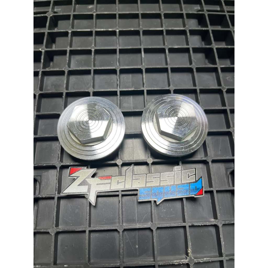 Tutup Klep Tutup Oli bawah GL CB Megapro Tiger Bubut Kilap set Sil