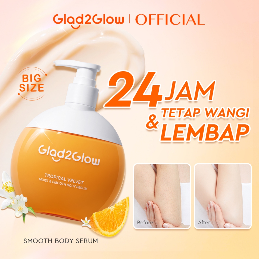 [SPECIAL DISCOUNT]GLAD2GLOW Tropical Velvet Moist & Smooth Hand Body Serum 300ml | Body Cream Body L