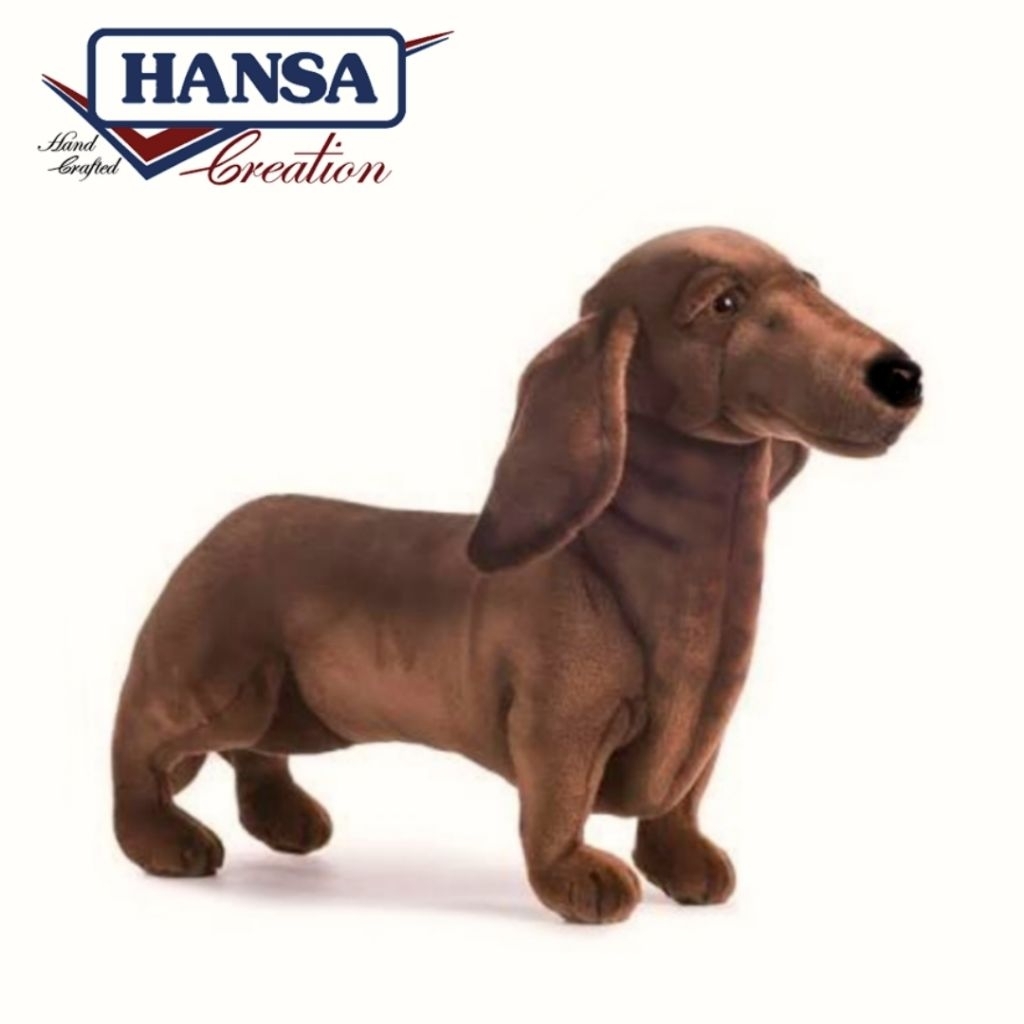 Boneka Anjing Tekel / Dachshund lmprot Original HANSA Teckel Sosis Dog Plush Soft Toy stuffed Toys M