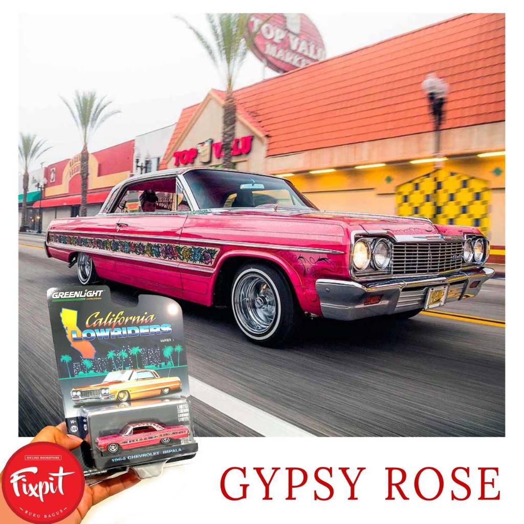 Chevy impala LOW RIDER gypsy rose Diecast not hotwheels