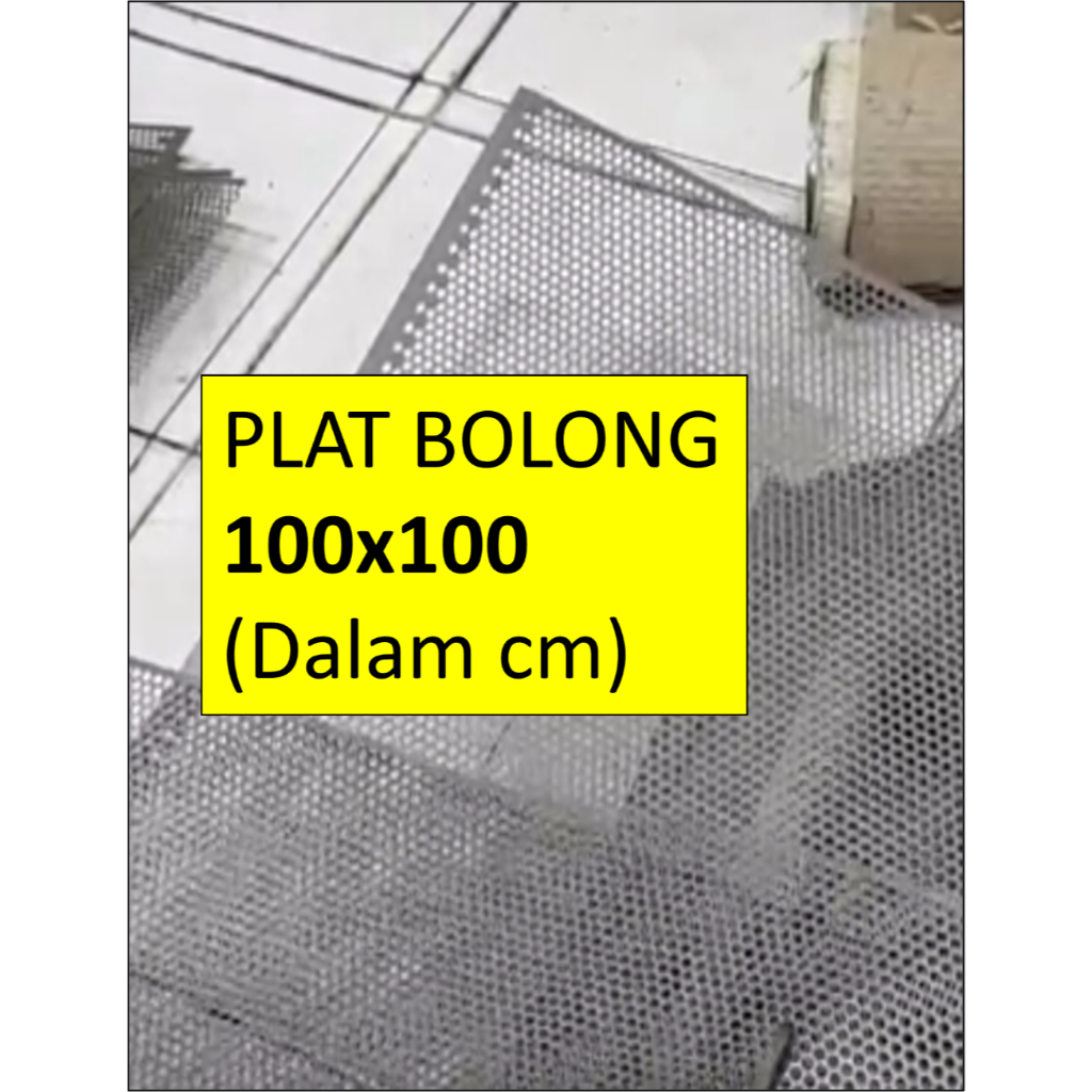 Plat Ram Lubang - 100x100 cm - Ram Sound - Plat Sound - Grill Sound - Plat Lubang - Plat Speaker - R