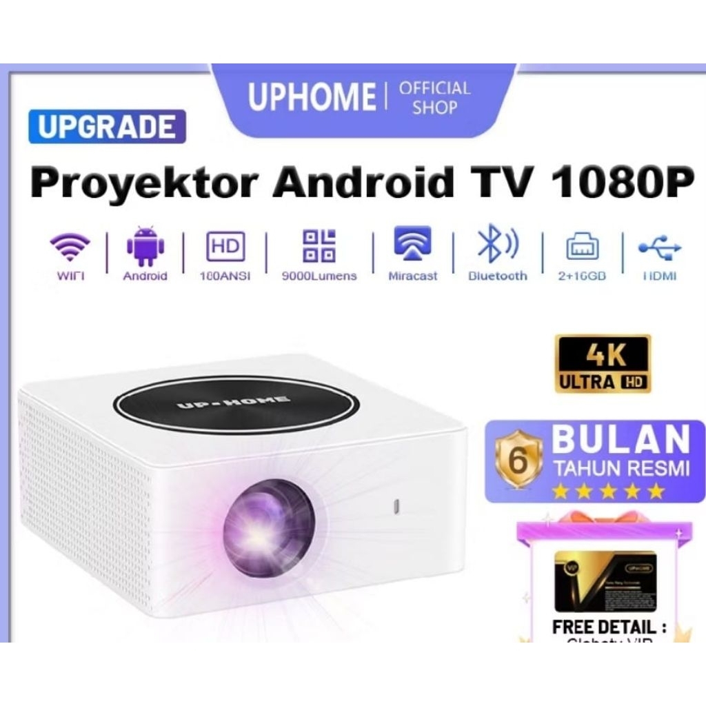Proyektor android TV 1080p