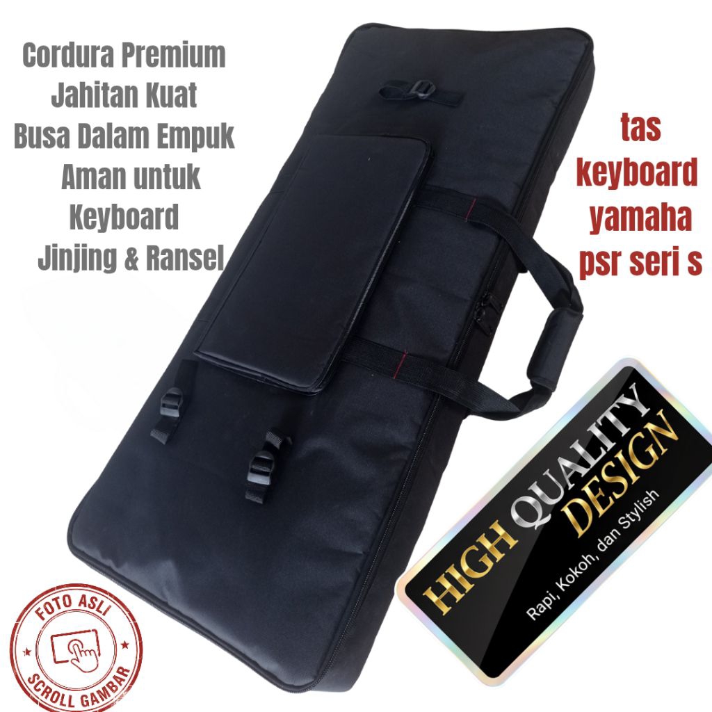Tas Keyboard Yamaha PSR S750 S770 S950 S970 S910 S700 Gigbag Softcase Sarung Keyboard Bungkus Cover 
