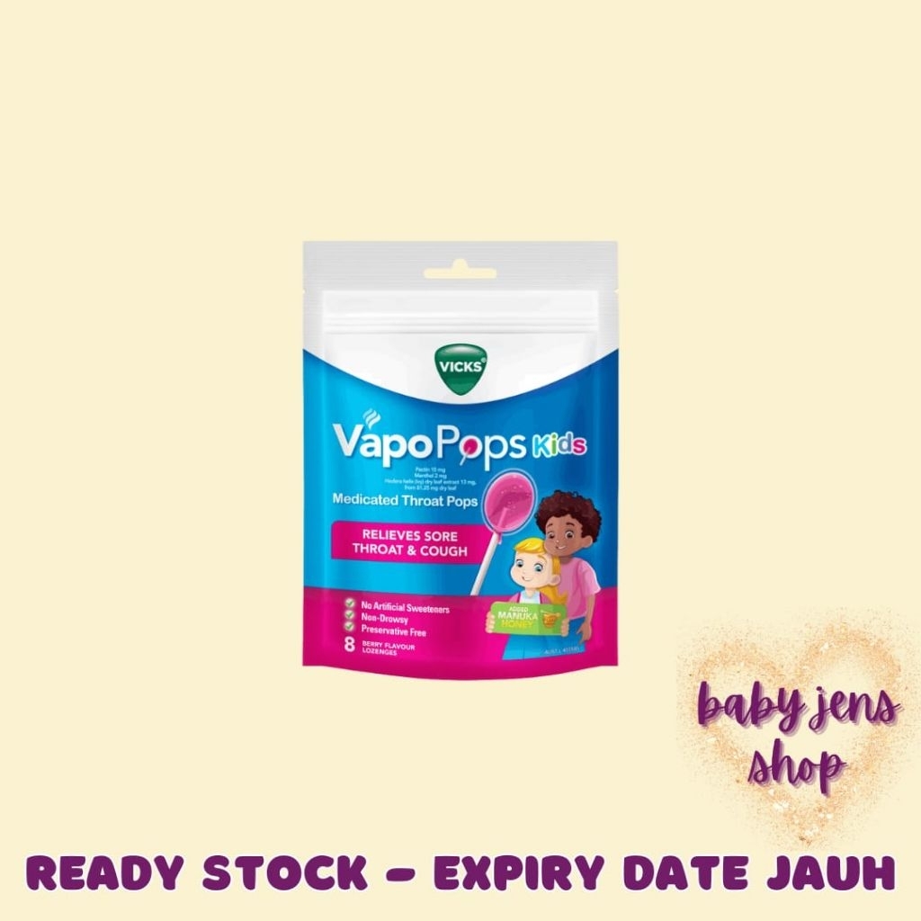 Vicks Vapor Pops Kid 8 Lollipop