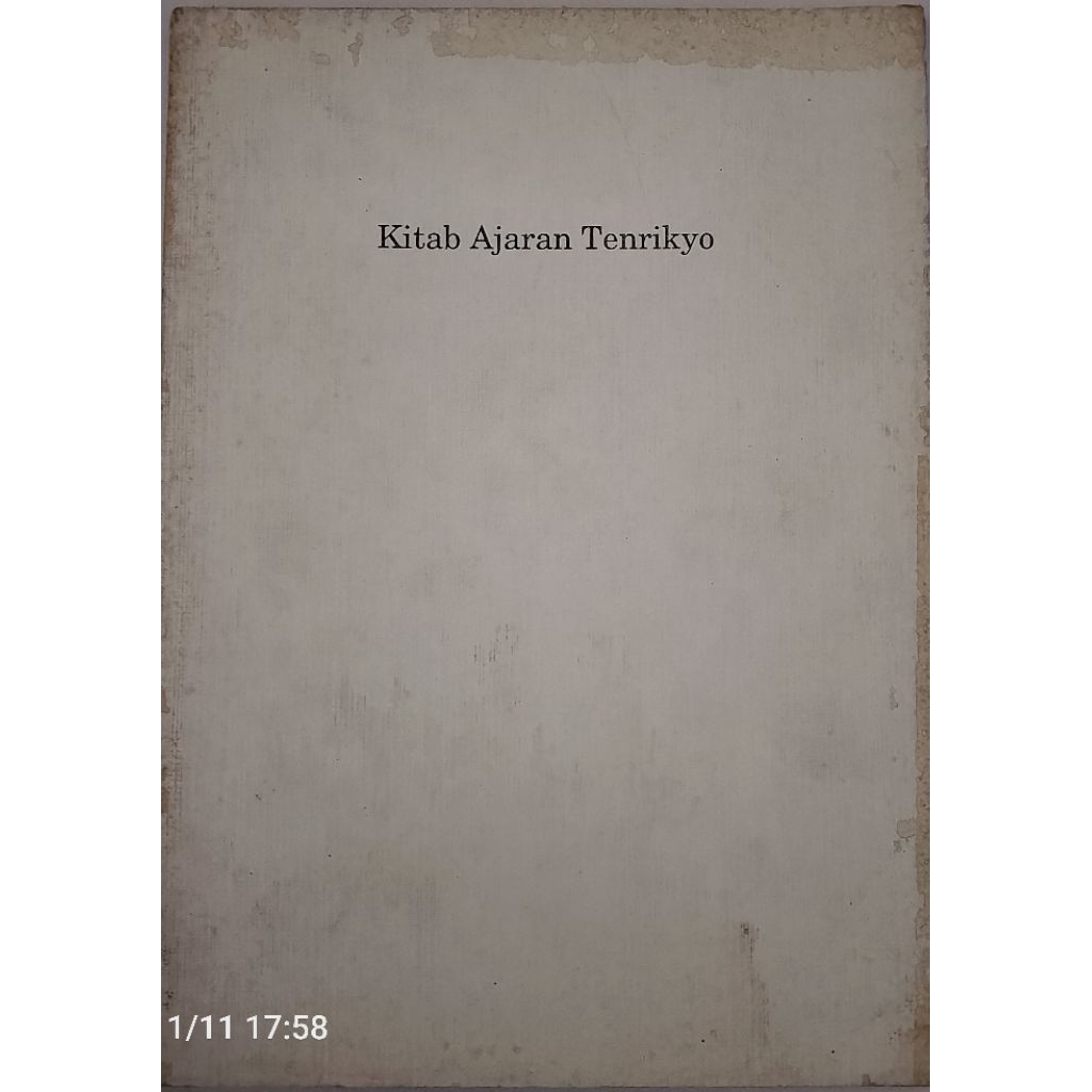 BUKU KITAB AJARAN TENRIKYO BEKAS ORIGINAL