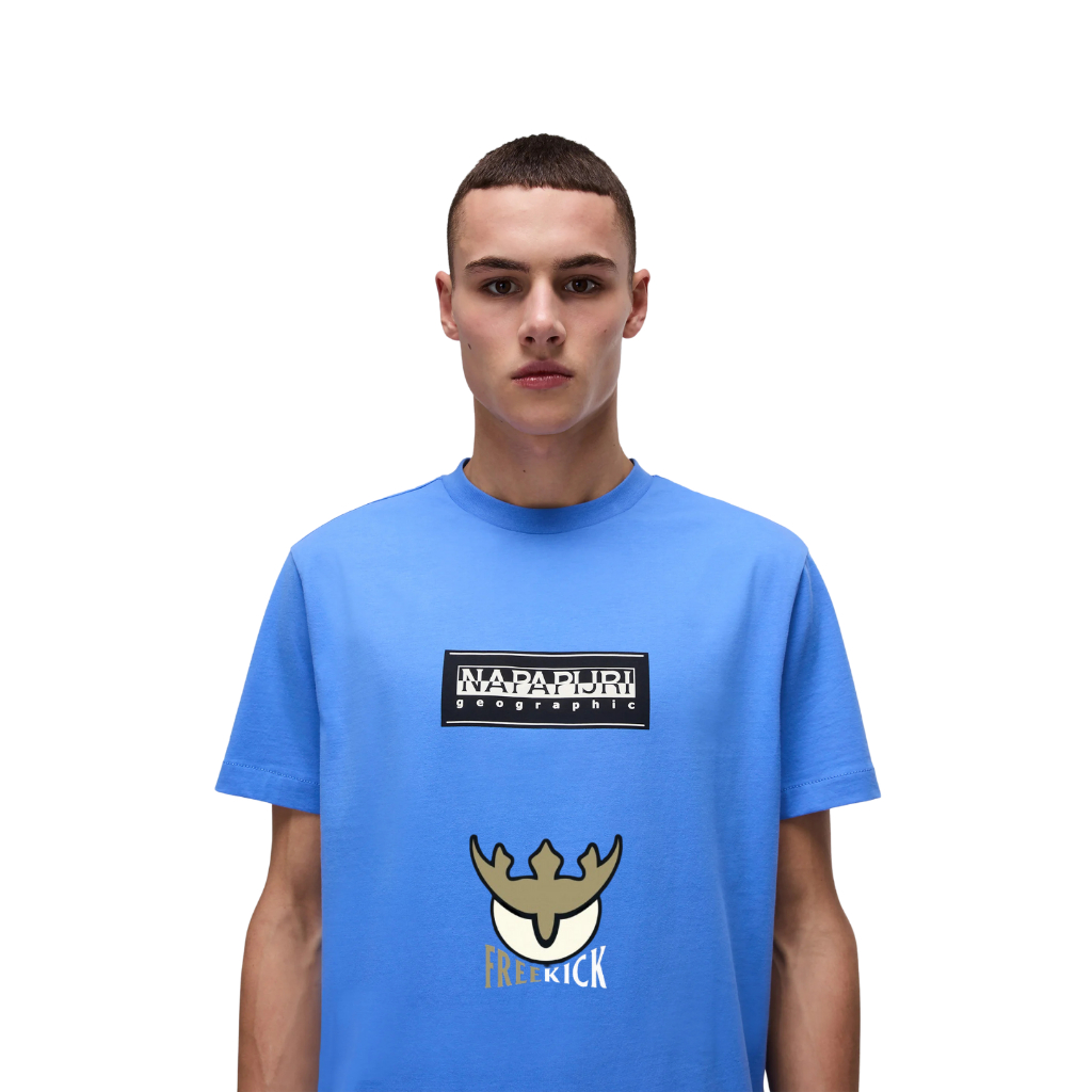 T SHIRT NAPAPIJRI S BOX ULTRAMARINE ORIGINAL