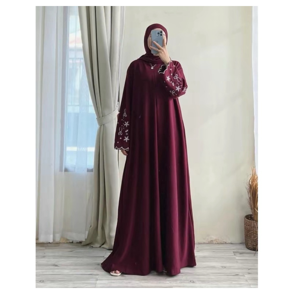 AZNA ABAYA DRESS BORDIR MAXY CRINGKEL AIRFLOW