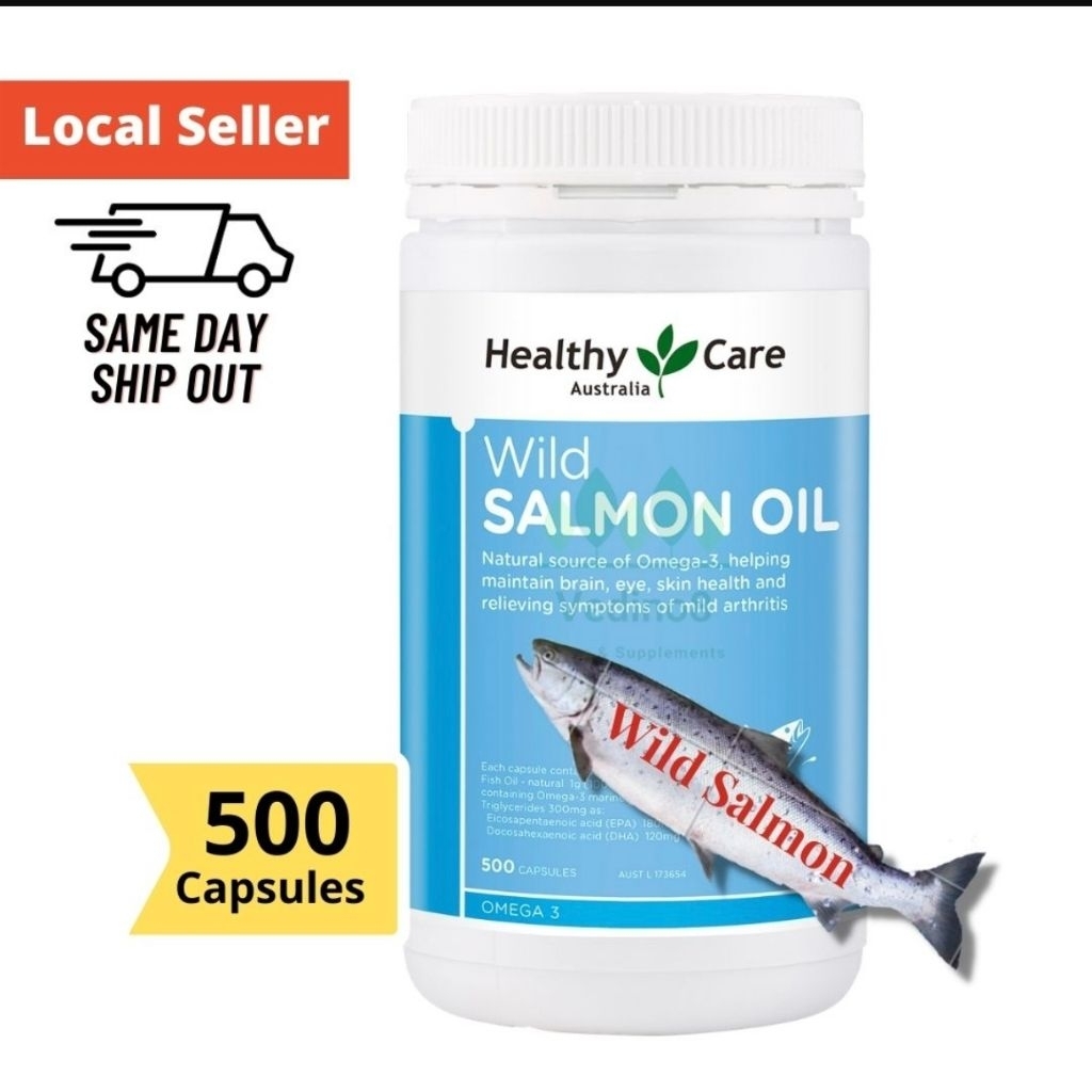 Healthy care salmon oil multivitamin asli original