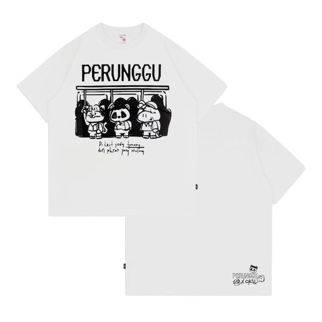 Tshirt Perunggu x CRSL Halt (White)