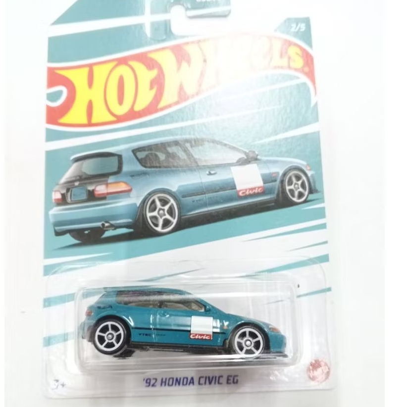 Hot Wheels 92 Honda civic eg hijau Hotwheels
