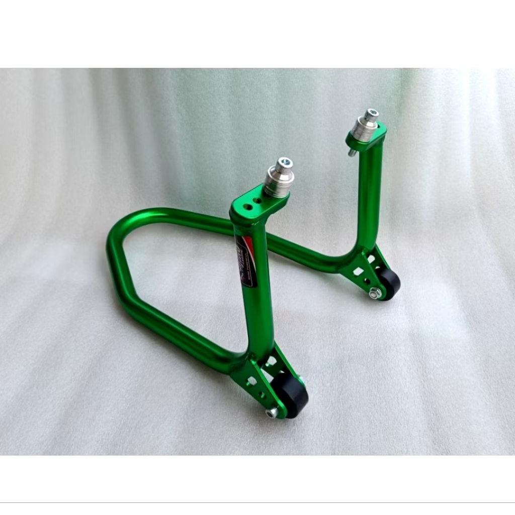 Roda Depan Paddock Stand Aluminium CNC untuk Motor Matic Bebek Sport