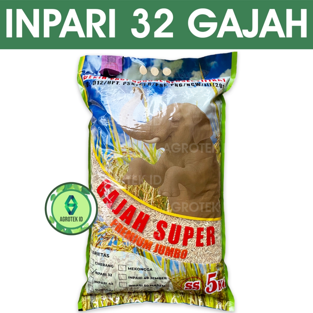 Benih Padi INPARI 32 Premium 5 Kg Cap Gajah Super