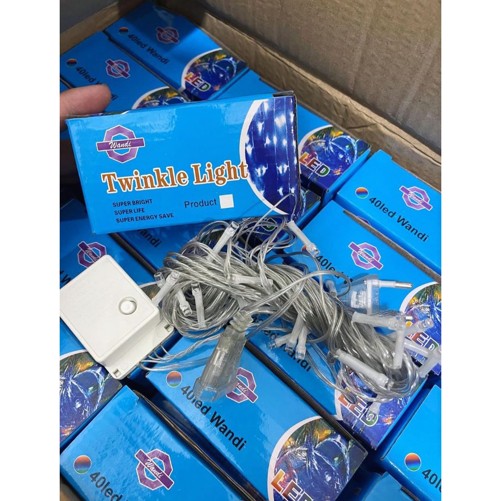 LAMPU HIAS TUMBLER LED WARNA PANJANG KELAP KELIP