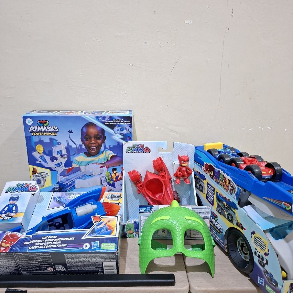 Koleksi Mainan Anak Original Hasbro Pj Masks Action Figure Hero Vehicle Owl Glider/Pj Masks Mobil He