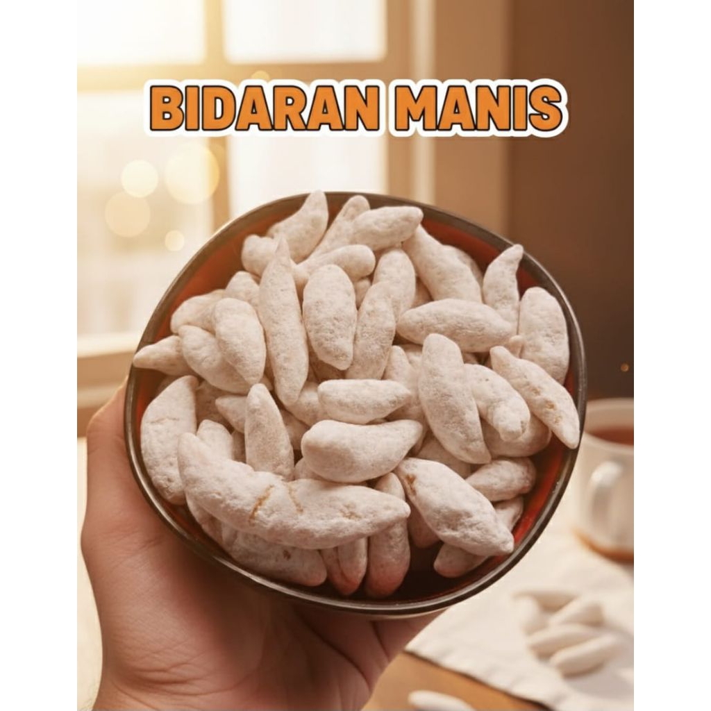 bidaran manis 200 gram bidaran salju gula halus || widaran manis renyah enak
