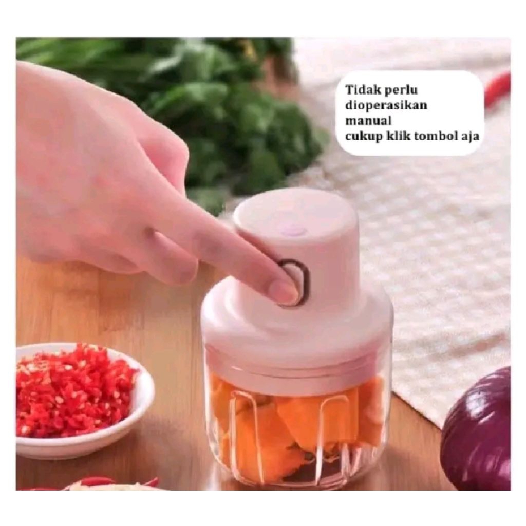 Blender Portabel Elektrik Tanpa Kabel / Mini Chopper