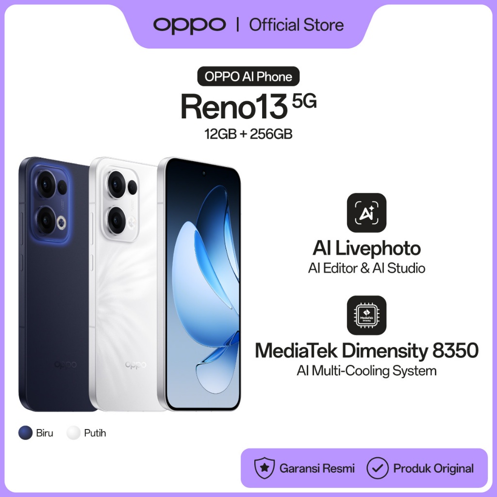 [NEW] OPPO Reno13 5G 12/256GB [80W SUPERVOOC 5600mAh Battery, IP69 Water Resistance: Underwater Phot