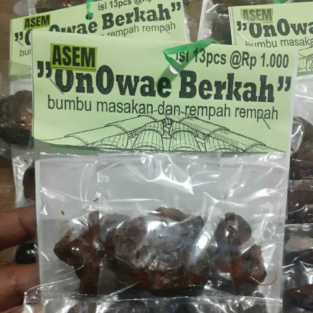 Asem jawa ( tamarind ) isi 13pcs/renteng kemasan sachet. Asem sudah matang siap pakai jauh dari hama