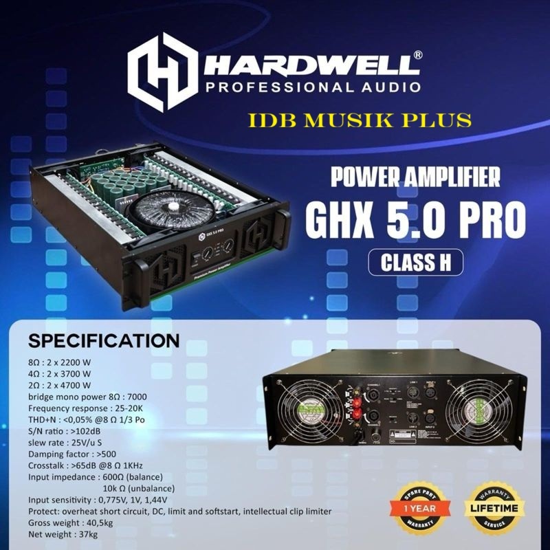 Power Ampli Class H Hardwell GHX5.0 GHX 5.0 PRO Original