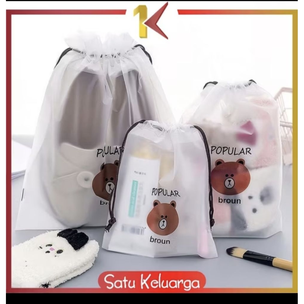 SK-C33 trafel vouh organizer bag serbaguna/tempat penyimpanan alat make up tas serut kosmetik