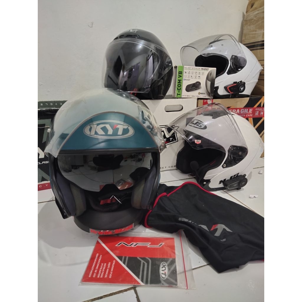 KYT NFJ SOLID GREY DOFF