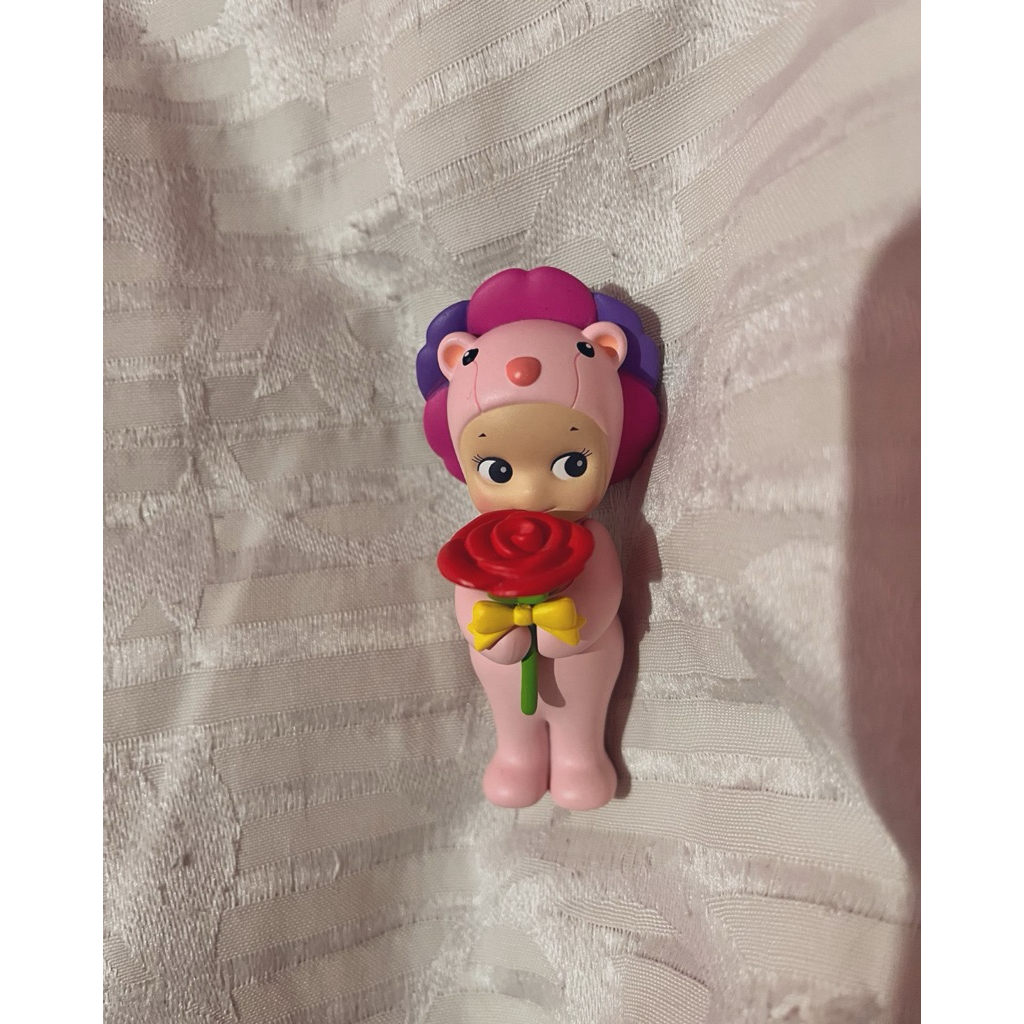 CO pinkycatlyfe 20RB sonny angel flowers gift rose pink lion