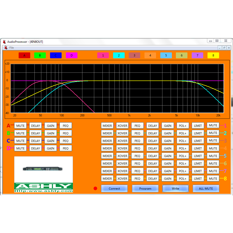 (ASHLY PROTEA) SOFTWARE DLMS ASHLY PROTEA 4.8SP