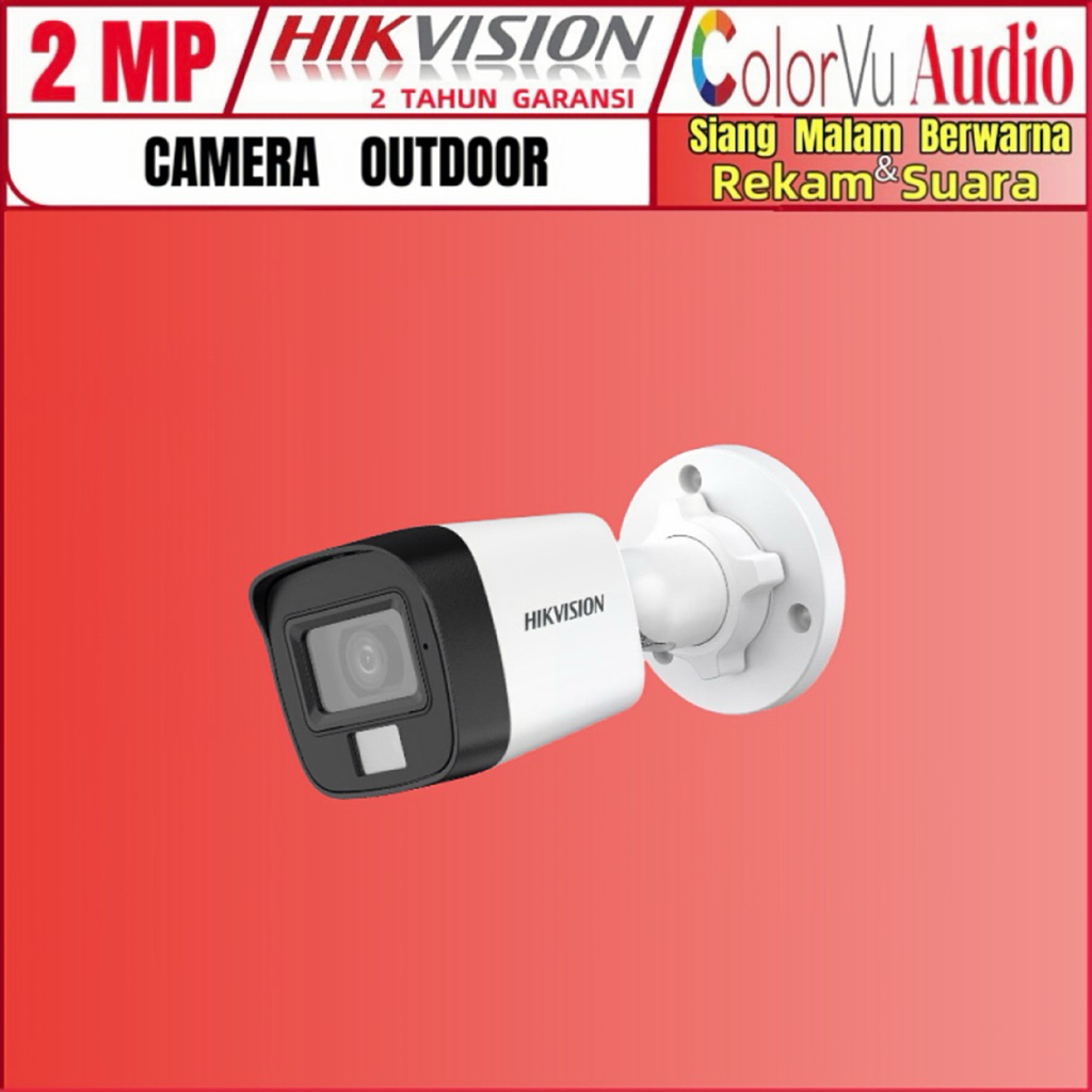 CAMERA CCTV HIKVISION 2MP COLORVU AUDIO OUTDOOR