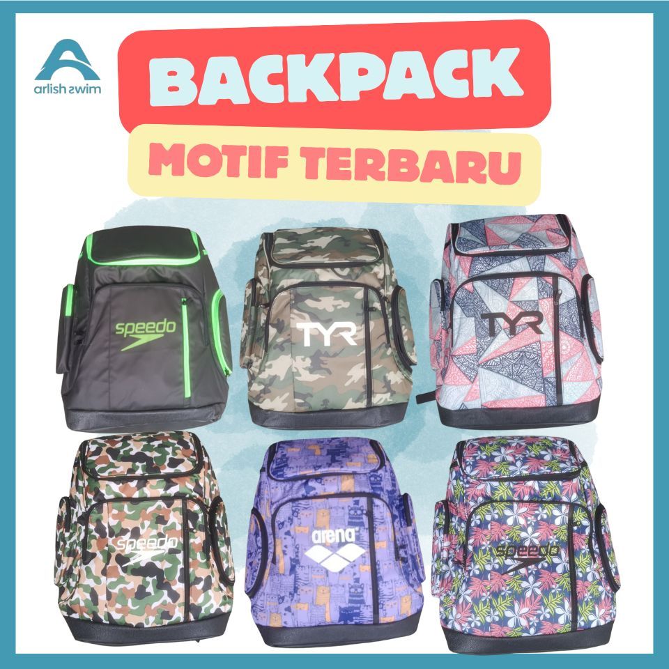 Tas Ransel Backpack 45L Speedo / Tas Renang, Diving Besar 45 liter