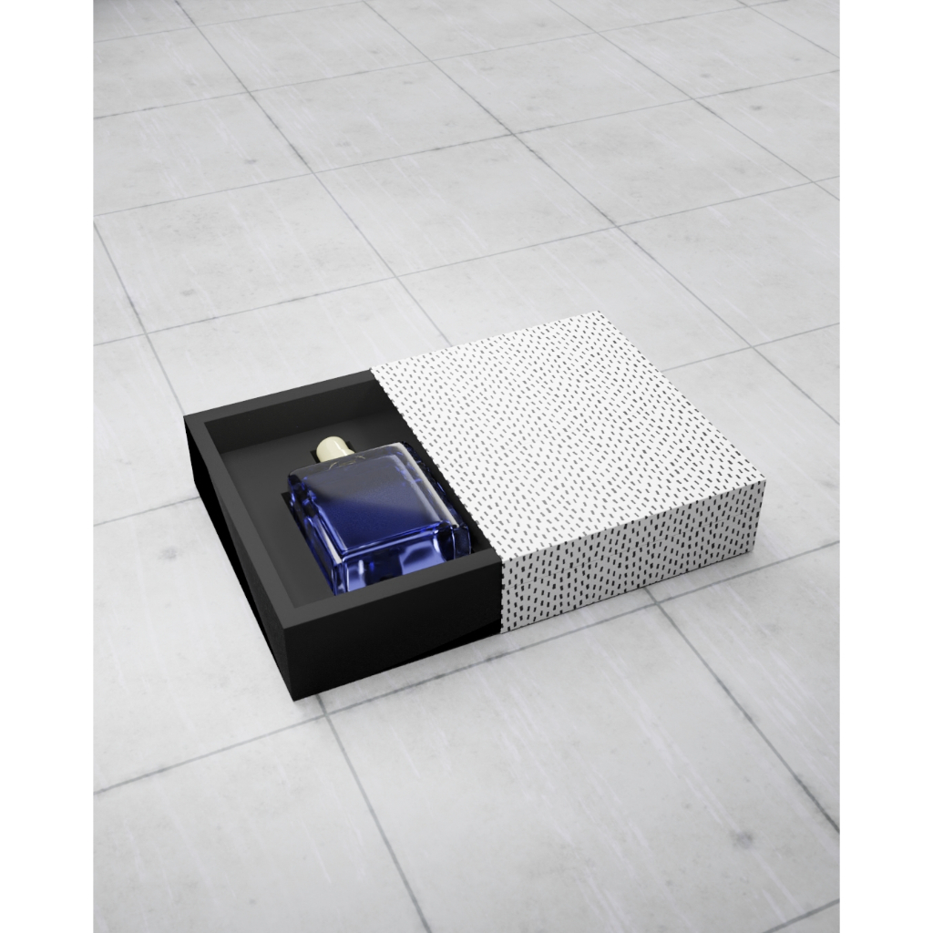 Sample Sliding Softbox Parfum dus parfum, kemasan kertas tebal premium