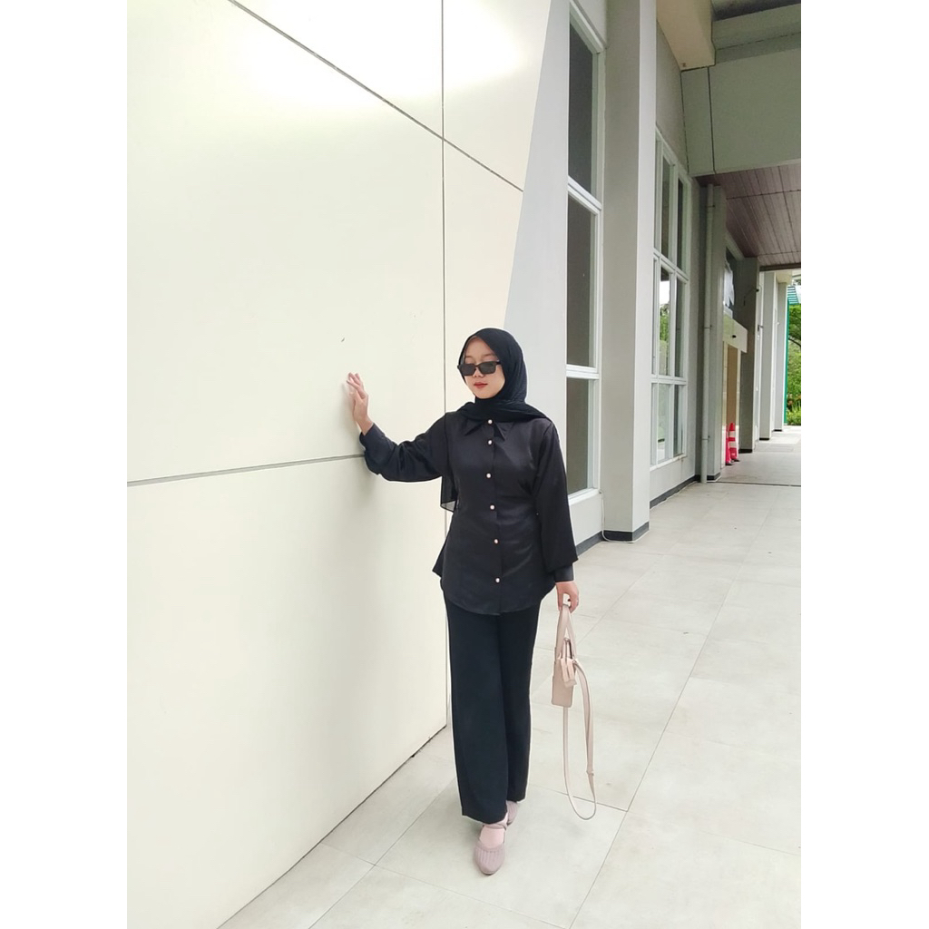 baju kemeja wanita armani silk
