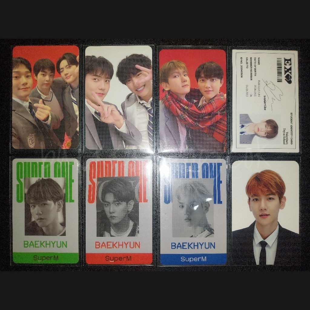 aab pc photocard baekhyun bbh tihol exo superm