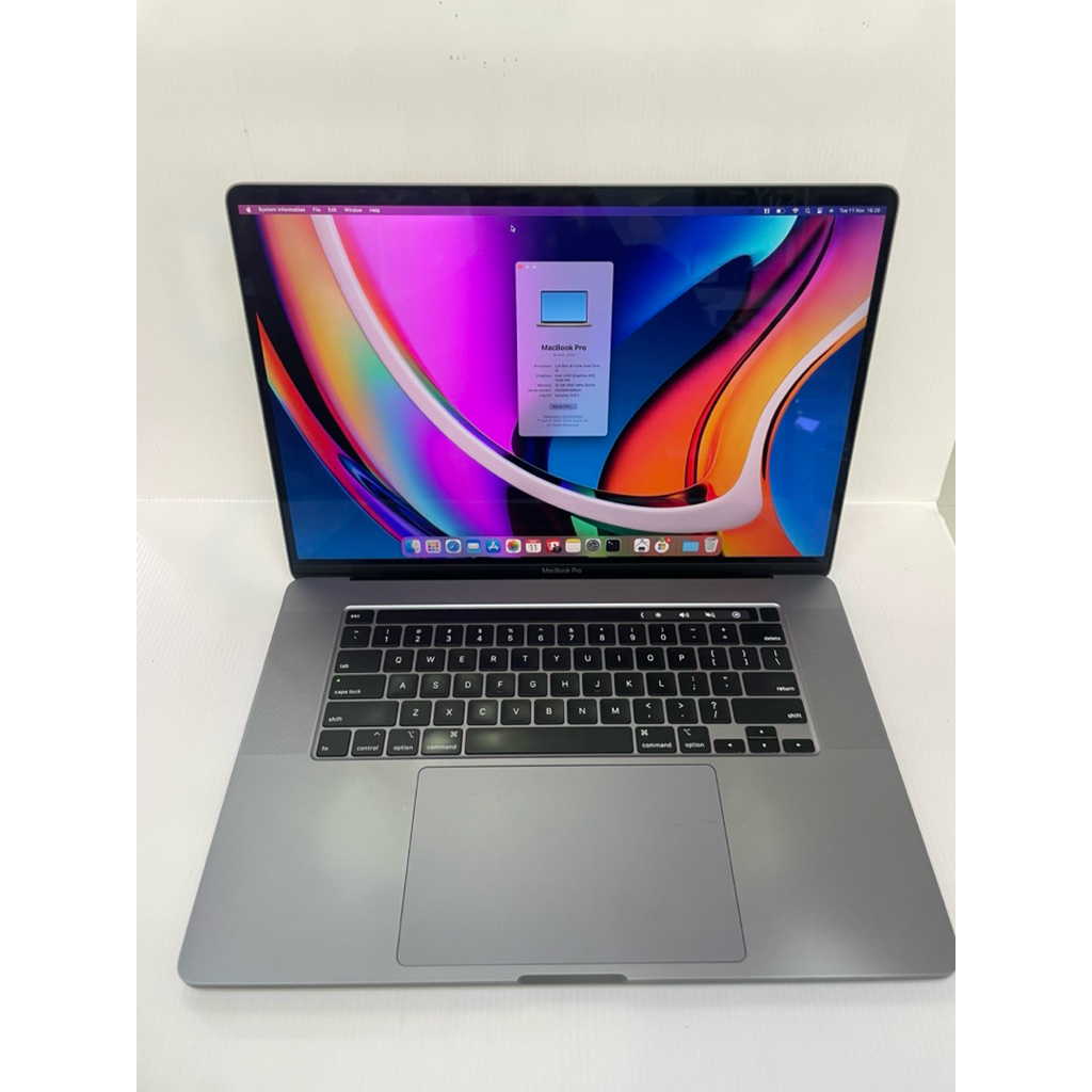 Macbook Pro 2019 16" 32gb/512gb touchbar i9 2.4ghz bekas