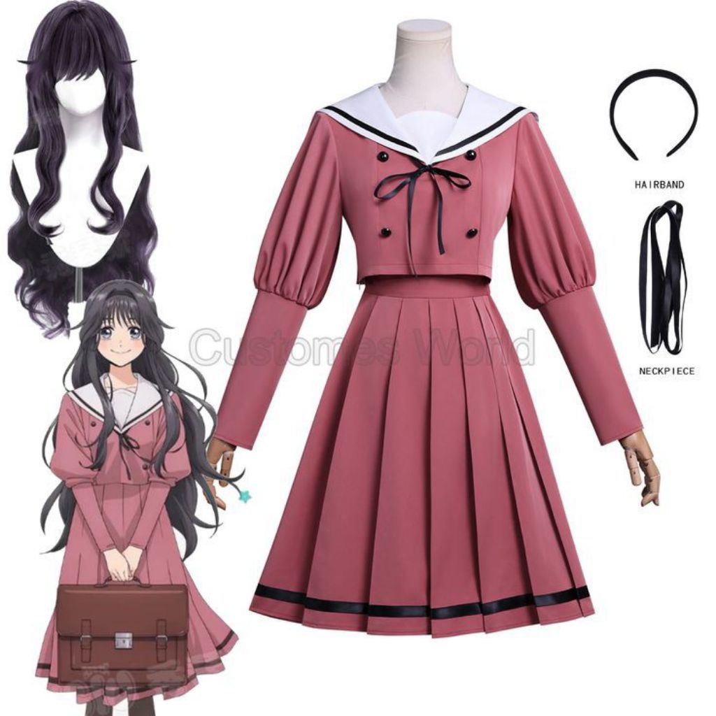 FULLSET Costume Waguri Kaoruko  Fullset | Waguri Costume Fullset Kaoru Hana wa Rin to Saku