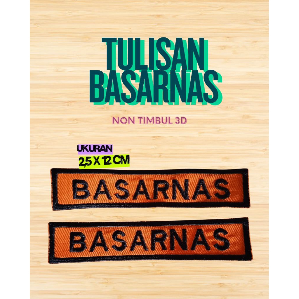 Bordir Tulisan BASARNAS