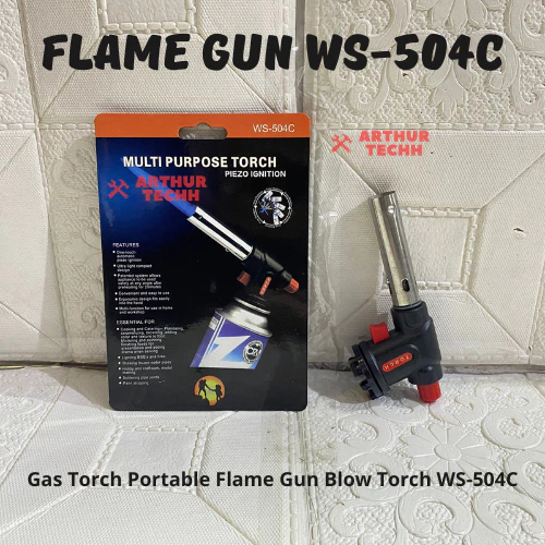Flame Gun Multi Purpose Torch WS-504C | Gas Torch Portable Flame Gun Blow Torch WS-504C