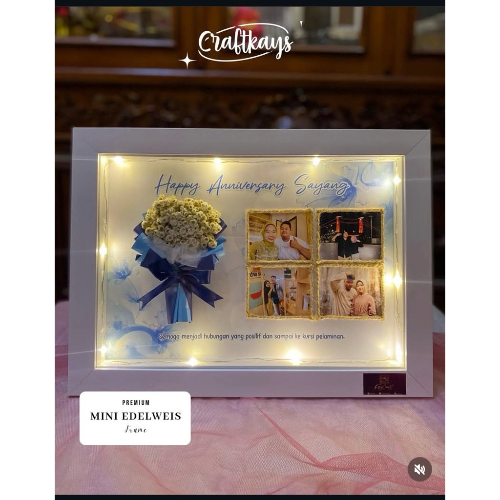 BINGKAI EDELWEIS | CARICATURE FRAME | HADIAH WISUDA | HADIAH BINGKAI | KADO MURAH| HADIAH KADO PALEM