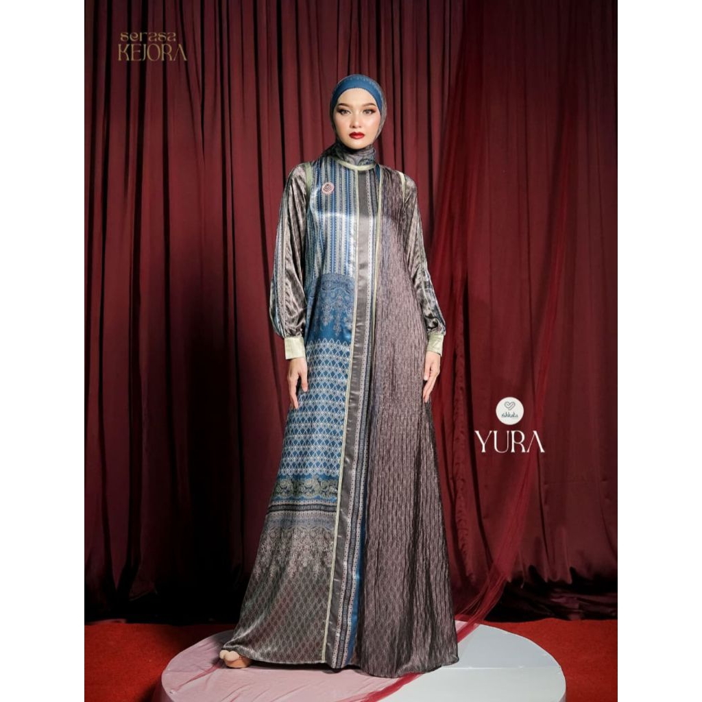DRESS HIJAB PRINTING YURA DRESS BY SHKATA