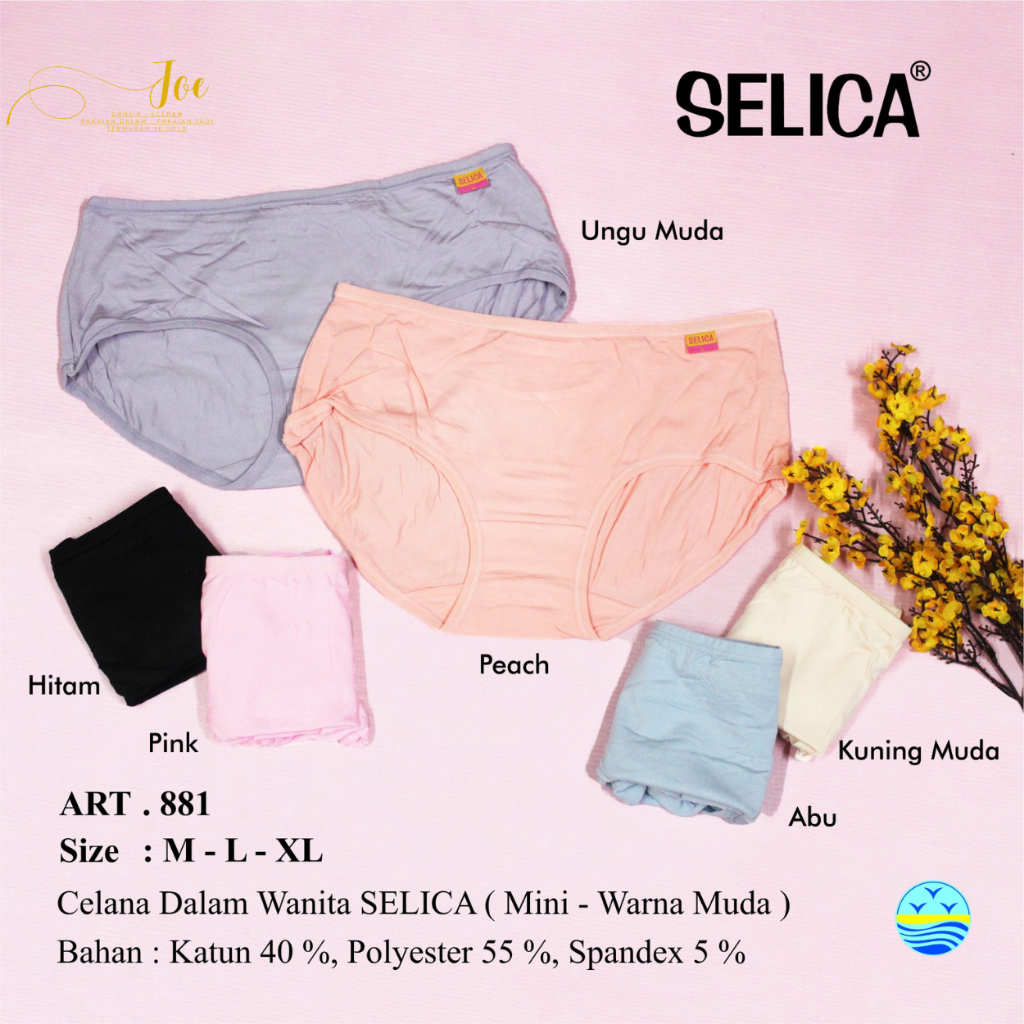 CD SELICA 881 Wanita Mini / Pakaian Dalam Wanita Seamless