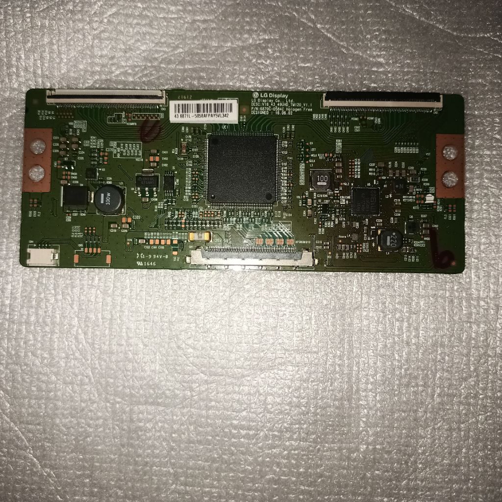 TCON V16_43_49UHD_TM120_V1.1 ( P/N 6870C-0584C ) Halogen Free LG DISPLAY ( 43PUT6002S/70 )