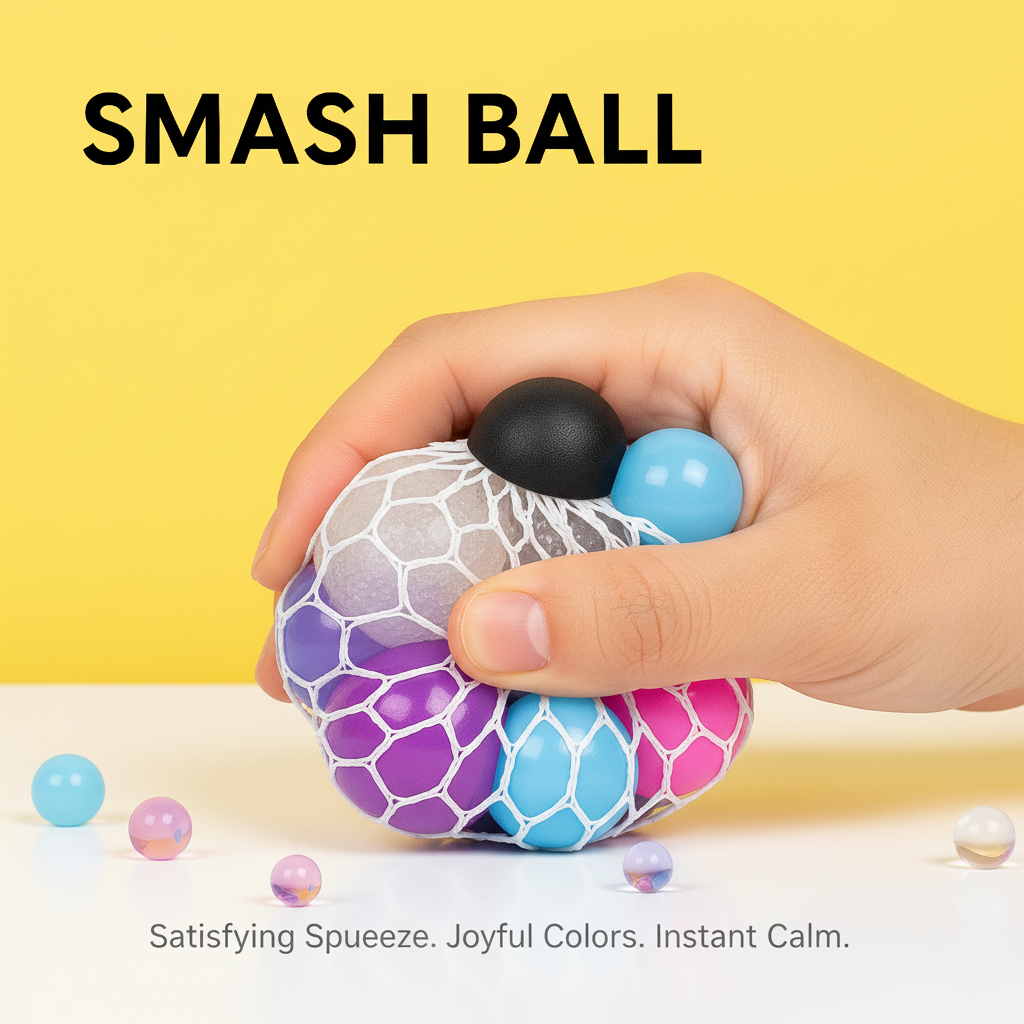 [Isi 24 Pcs] Squishy Bola Jaring Tali - Paket Mainan Banting Anti Stres